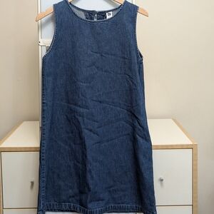 Gap Factory Blue Denim Sleeveless A Line Dress XXL Juniors
